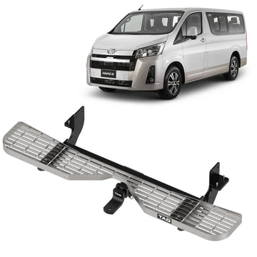 TAG Heavy Duty Towbar, Rear Step & Wiring Harness for Toyota Hiace / Commuter (02/2019 - on) - Brixton 4x4 - Buy Online Now!